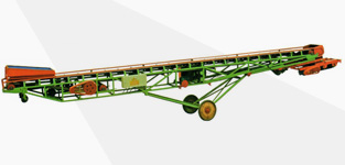 Mobile lifting and steering grain conveyor